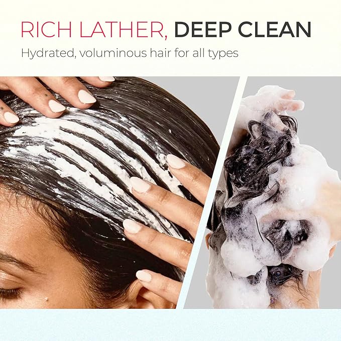 TYMO Clarifying Shampoo for Women - Natural Formula Shampoo for Oily Hair, Remove Build Up, Deep Clean, Hair and Scalp Cleaning, Biotin & Sulfate Free, 3.5 Oz, Volumizing & Repair - Argan Oil