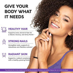 Liquid Biotin & Collagen 60,000 mcg - Vitamins for Hair Growth Support - Extra Strength Drops for Women & Men - Liquid Collagen Supplement - Strong Nails & Healthy Skin - Made in USA - 4 Fl Oz