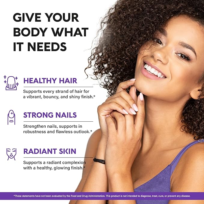 Liquid Biotin & Collagen 60,000 mcg - Vitamins for Hair Growth Support - Extra Strength Drops for Women & Men - Liquid Collagen Supplement - Strong Nails & Healthy Skin - Made in USA - 4 Fl Oz