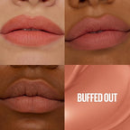 MAYBELLINE Super Stay Teddy Lip Tint, Long Lasting Matte Lipstick for Up To 12HR Wear, Buffed Out, 1 Count