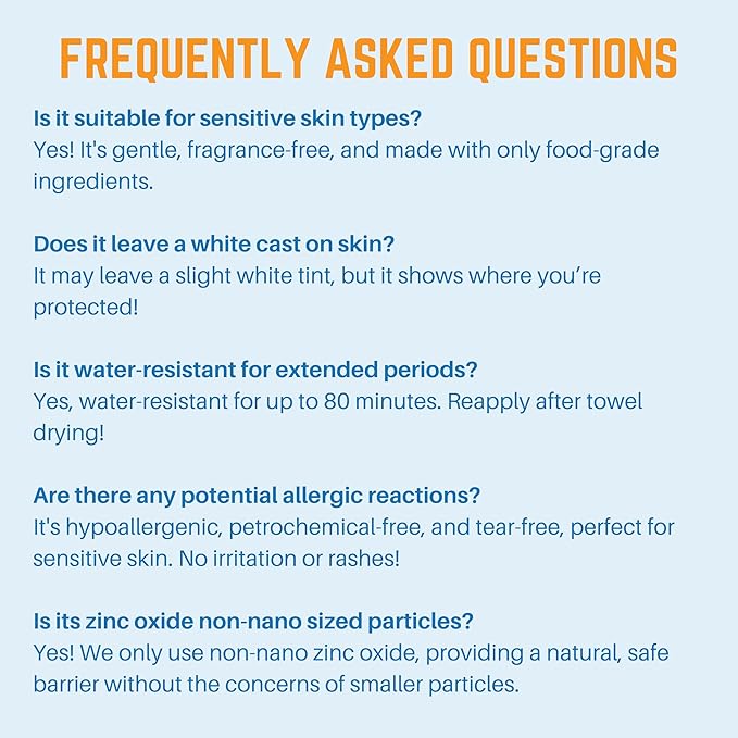 Waxhead Non-Nano Zinc Oxide Sunscreen, EWG Sunscreen with Zinc Oxide for Face & Body, Mineral Natural Non-Toxic Pure Sunblock, Biodegradable Cream Lotion Sun Block, Tattoo, Eczema Vitamin D + E (4oz)