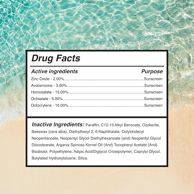 Surface Sunscreen Stick SPF 50 for Face and Body, Broad Spectrum UVA UVB Sun Protection for Kids and Adults, Non Greasy, Travel Friendly, Water Resistant for 80 Minutes, Fragrance Free, 1.5oz