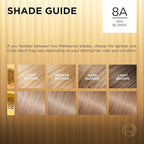 L'Oreal Paris Superior Preference Luminous Fade-Defying Permanent Hair Color, Hair Dye For Up to 9 Weeks of Radiance, Ash Blonde 8A, 1 Hair Dye Kit