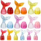 24 Pcs Mermaid Girl Birthday Party Supplies Lip Balm Graduation Gifts Bulk Kids Classroom Gift Exchange Party Supplies Birthday Mermaids Themed Party Decor Gifts for Preschool Toddler Boy Girl