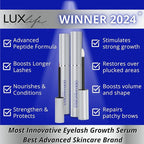 ADVANCED BROW & LASH SERUM SET - Eyelash Growth Serum + Eyebrow Growth Enhancer - Hormone-free Peptide Formula for Longer Natural Lashes & Fuller Eyebrows - Sérum de Pestañas y Cejas by DERMAWORKS