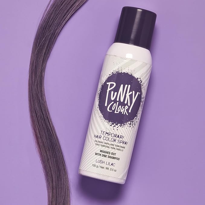 Punky Pastel Temporary Hair Color Spray - Lush Lilac, Temporary Hair Dye, Fast-Drying & Washable, 3.5 fl oz, 1 Pack