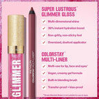 Revlon Super Lustrous Glimmer Gloss and ColorStay Multi-Liner Bundle, Haute Honey and Dynamic Doer, Pack of 2