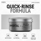 Immortal NYC Hair Styling Cream Pomade Platinum Edition - Mens Water Based, No Residue Hair Balm - All Natural Pomade -Strong Firm Hold - Gel for All Hair Types