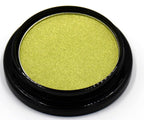 Chartreuse Bright Neon Yellow Green Shimmer Pressed Powder Single Vegan Eyeshadow; Talc, Paraben & Cruelty Free