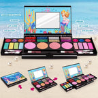 Tomons Kids Makeup Kit for Girl,Mermaid Makeup for Kids, Non-Toxic Make Up for Little Girls Gift Kids Child Toddler Toys for Age 3 4 5 6 7 8 10 Years Old Birthday