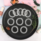 JessLab Spiral Hair Ties for Women, 10-Pack Traceless No-Damage Ponytail Holders, Coils Hair Bands for Girls, Assorted Colors