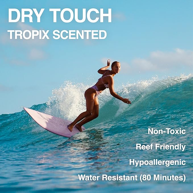 Surface TROPIX Sheer Touch Sunscreen Stick, Water Resistant, UVA/UVB Broad Spectrum, Fast Drying Protection, PABA Free - SPF 50-1 PACK