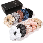 Hair Ties Scrunchies for Women's, for Girls Big Scrunchies Both for Thick Hair or Thin Hair Curl Hair No Crease Ponytail Holder No Hurt Your Hair