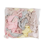 MEEDEE Ombre Pink Hair Ties for Women - 100 Pack Soft No-Crease No-Damage Ribbon Knotted Ponytail Ties, Ouchless for Yoga & Elastic Bracelets