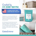 CaboCréme Postpartum Sitz + Bath Salts – 24oz – Postpartum Bath Soak for Perineal Care, Healing Tears, Swelling & Hemorrhoids – Dead Sea Salt with Magnesium, Arnica, Calendula + Cabbage Extract