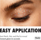Fazit Makeup Patches - Snowflake Eye Speckles - Glow Up Make-Up Patches - Cute Glitter Makeup Accessories for Women - Cosmetic Glitter for Face