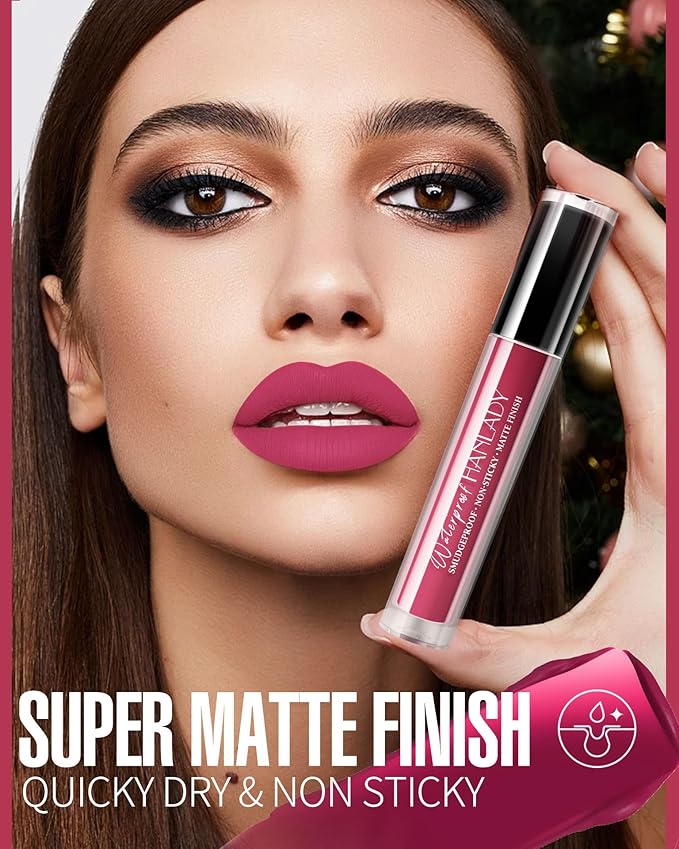 Red Lipstick Long Lasting Lipsticks for Women Smudgeproof Transferproof Cruelty Free Lip Makeup, 910 Dead Rose