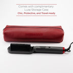 CHI Lava TriLume Heated Brush, Triangle-Shaped Comb for Natural Waves & Volume, Easy & Gentle Root Access, Reduces Frizz & Increases Shine