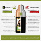 HERBBY Gray Hair Coverage Shampoo & Conditioner - Color Transform with 9 Herbal Extracts, Long-Lasting (6-8 Weeks), Shiny, Even Coloring, Instant Hair Dye, 500 ml (CHESTNUT BROWN)