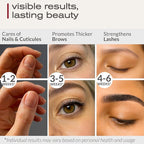 Ella & Eden Organic Castor Oil for Eyelashes - 4 Fl Oz Glass Bottle Lash Serum - for Eyebrows, for Hair Growth - Cold-Pressed Hexane-Free USDA Certified 100% Pure Unrefined