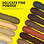 Sevich Hairline Powder - Root Touch Up Instantly Hair Color for Thinning Gray Coverage - Bald Spot Concealing Hair Powder for Women & Men - 48Hour Waterproof & Sweatproof - Brown