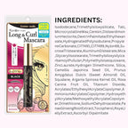 HEROINE MAKE by KISSME Smudge Proof Mascara Black, Volume and Length by Defining Fiber for Long and Curl Eye Makeup for Women, Tubing Mascara Made in Japan, Black, 3 EA