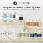 Terra Pure 1-Shoppe Eco Botanics Natural Hand and Body Wash with Raw Honey & White Tea | Gallon Jug Bulk Toiletries for Airbnb, Vacation Rentals, and Home Bathroom | Refill For Soap Dispensers