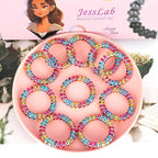 JessLab Spiral Hair Ties for Women, 10-Pack Traceless No-Damage Ponytail Holders, Coils Hair Bands for Girls, Assorted Colors