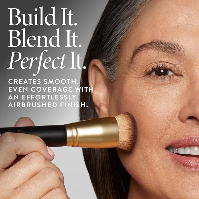 LAURA GELLER NEW YORK Full Coverage Foundation Blending Brush for All Face Makeup & Foundation