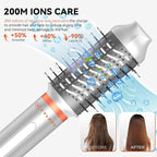 6 in 1 Blow Dryer Brush,110-120V Hair Dryer Brush,110,000 RPM High-Speed,Negative Ion & 4 Adjustable Temp Hot-Air Hair Brush,Detachable Hot Air Styler Set for Women