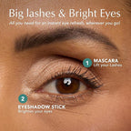 Thrive Causemetics Award-Winning Duo Kit, Makeup Gift Set for Women, Liquid Lash Extensions Mascara (Brynn - Rich Black), Mini Brilliant Eye Brightener Eyeshadow Highlighter Stick (Stella)