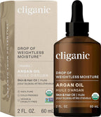 Cliganic Organic Argan Oil, 100% Pure - for Hair, Face & Skin | Cold Pressed Carrier Oil