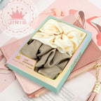 2Pcs Big Satin Scrunchies for Women, Softer Than Silk Scrunchies, Fashion No Crease Hair Ties for Thin Thick Hair,Soft Hair Bands No Damage for Girls, Ideal Gifts for Women (Set 7)