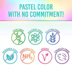 Punky Pastel Temporary Hair Color Spray, Perfectly Peacock, Spray-On Hair Color, Fast-Drying, Non-Sticky, Travel Size Hair Dye for Instant Vivid Hair Color, 3.5 oz, 1-Pack