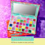 Kimchi Chic Holy Sharts Eyeshadow Palette - Bright Colors, Blendable, Long Lasting, Cruelty Free, Multicolor, It’s So Effin Bright 40 Color