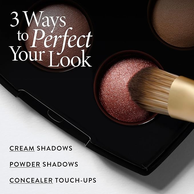 LAURA GELLER NEW YORK Dual-Ended Eyeshadow Brush - Domed Shader & Blending Brush for Baked and Pressed Eyeshadow Application - All Over Eye Makeup Brush