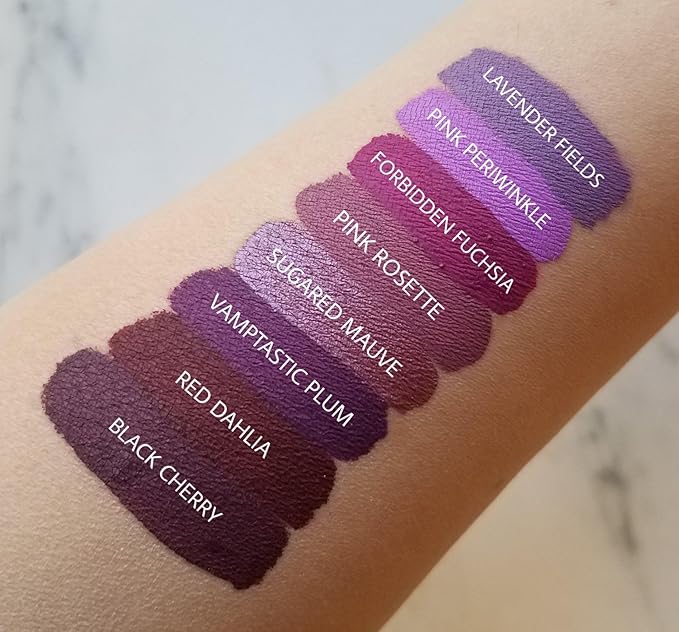 Aromi Pastel Purple Matte Liquid Lipstick | Long-Lasting Lip Color, Vegan Makeup, Cruelty-free Beauty, Handmade (Lavender Fields)