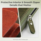 FAMILIFE Manicure Set, Professional Manicure Kit Nail Clippers Set 11 in 1 Stainless Steel Nail Pedicure Tools Kit Grooming Tool with Portable Green Leather Travel Case Luxury Gifts for Women and Men