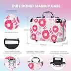 Hot Sugar All In One Makeup Set for Adults and Girls-Full Makeup Kit for Beginners Includes Eye Shadow Palette Blush Lip Gloss Lipstick Lip Pencil Eye Pencil Brush Mirror (Doughnut)