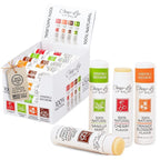 100% Natural Lip Balm Set, Hydrating and Moisturizing Beeswax Natural Flavor Assortment, Lip Moisturizer for Dry Lips, Cocoa Butter, Petroleum Free, 24 Count, 2Pack