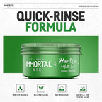 Immortal NYC Matte Look Hair Wax, 1, Provides strong hold, matte finish, natural look, extra volume, all-day control, and washes out easily.