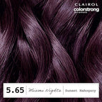 Clairol ColorStrong Permanent Zero Ammonia Hair Dye, 5.65 Sunset Mahogany - Miami Nights Hair Color, Pack of 1