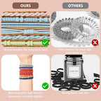 32Pcs Boho Bracelet Hair Ties, No Damage Elastic Bracelets, Brownsoft Hair Ties Accessories for Girls and Women Cute Bands for Thick or Thin Hair