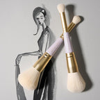 LAURA GELLER NEW YORK Limited-Edition Dual-Ended Cheek + Eyeshadow Brush, Travel-Friendly 2-in-1 Tool