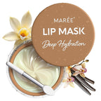 MAREE Lip Mask Overnight - Vanilla Lip Moisturizer For Very Dry Lips - Hydrating Lip Butter with Collagen, Shea Butter & Jojoba Oil - Day & Night Lip Treatment Sleeping Mask - Hidratante de Labios