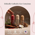 Kitsch Hair Perfume for Women- Warm Sugar and Oak & Amber | Clean, Deodorizing & Patented Odor-Eliminating Technology Hair Spray & Body Mist- Freshen Hair, Pillows | Ideal Gifts for Women - 50mL, 2pcs