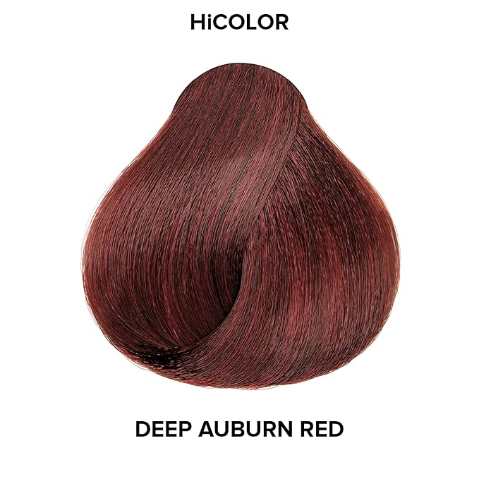L'OREAL TECHNIQUE HiColor Reds Permanent Hair Color - Lifts Dark Hair in One Step Leaving No Brassiness, Rich & Smooth Creme Formula, Intense & Long-Lasting Color, H12 Deep Auburn Red