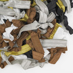 MEEDEE Soft Knotted Netural Color Hair Ties - 100 Pack No-Crease Elastic Ribbons, Ouchless Ponytails for Women, Yoga, and More