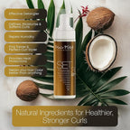 Hair Play Set #3 Hair Foam Mousse - Extra Hold Styling Foam for Frizz Control - Hair Mousse for Curls - Curl Defining Volumizing Mousse for Wavy Hair - 8 Fl Oz