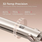 TYMO Flat Iron Hair Straightener - Titanium Hair Straighteners for Women, 1 Inch Professional Travel Flat Iron, Portable Straightener and Curlers with 10s Heat Up, 32 Temp, Dual Voltage & LED Display